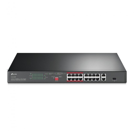 SWITCH 16P RJ45 10/100 POE+...